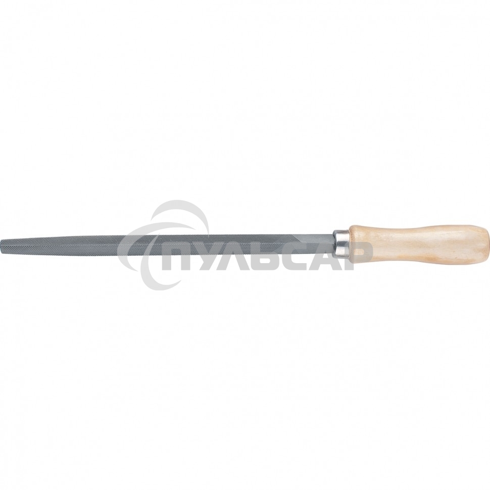 Напильник, 250 мм, трехгранный, деревянная ручка Сибртех