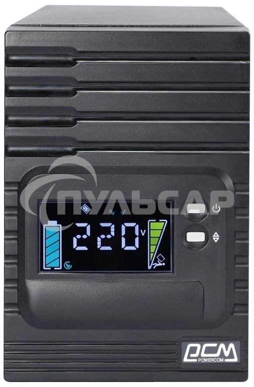 Источник бесперебойного питания Powercom Smart King Pro+ SPT-1000-II LCD 800Вт 1000ВА черный