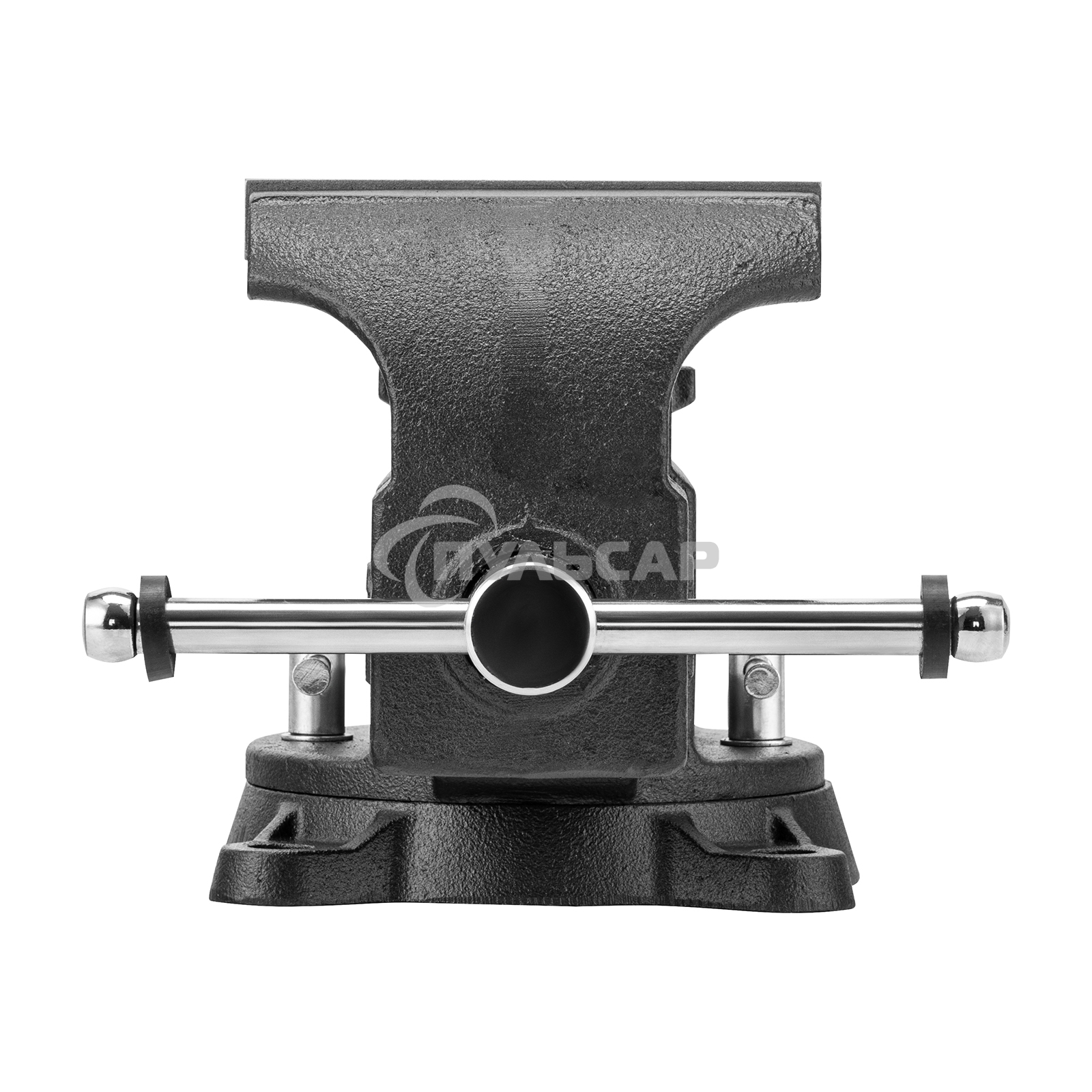 Тиски слесарные Denzel BVH-150 150 мм, поворотные, стальная направляющая, с наковальней