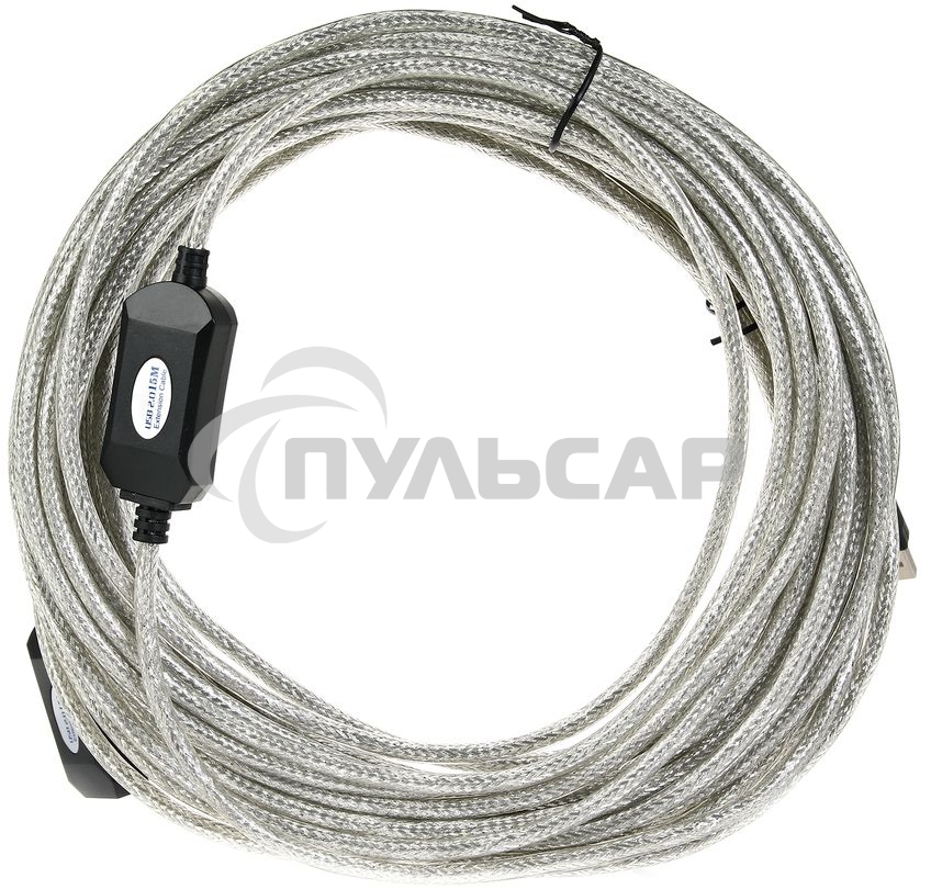 Кабель удлинитель Aopen активный ACU823-15M, USB2.0-repeater AM/AF 15м
