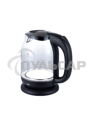 Чайник электрический BQ KT1833G черный/стальной, мощность 2200Вт, максимальный объем 1.7л