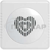 Звонок проводной Сюрприз 12 мел. с питанием от батареек с кнопкой и проводом 2ААх1.5В 80-90дБА бел. Тритон СР-02Б