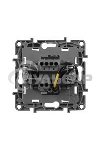 Переключатель с подсветкой, 10AX, антрацит