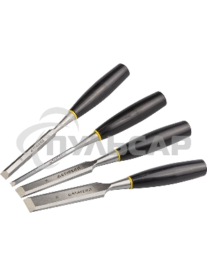 Набор стамесок с пластмассовой рукояткой, 4шт STAYER Max-Cut