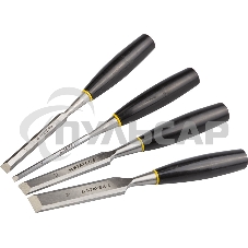 Набор стамесок с пластмассовой рукояткой, 4шт STAYER Max-Cut Набор стамесок с пластмассовой рукояткой, 4шт STAYER Max-Cut