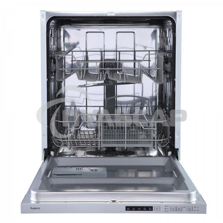Встраиваемая посудомоечная машина Бирюса DWB-612/5, серебристый, 59.8 см, 12 компл., 49 дБ, класс A++