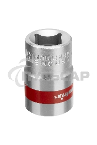 Головка торцевая Matrix, 18 мм, 6-гранная, CrV, под квадрат 1/2