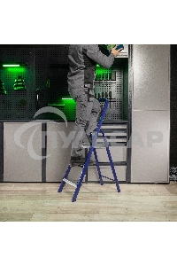 Стремянка Сибртех, 3 ступени, стальная Сибртех Pоссия 97843