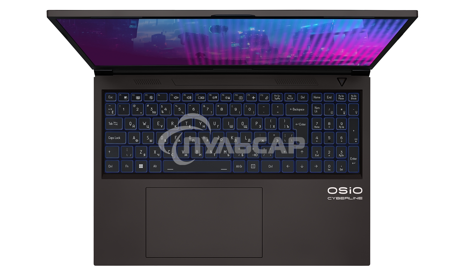 Ноутбук Osio CyberLine C160i-002 коричневый Core i5 12600H 16Gb SSD 512Gb NVIDIA GeForce RTX 4050 6Gb 16