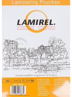 Пленка для ламинирования Lamirel 75мкм A3 (100шт) (LA-78655)