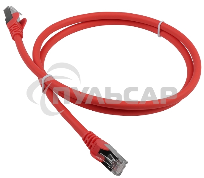 Патч-корд LANMASTER LSZH FTP кат.6A, 2.0 м, красный