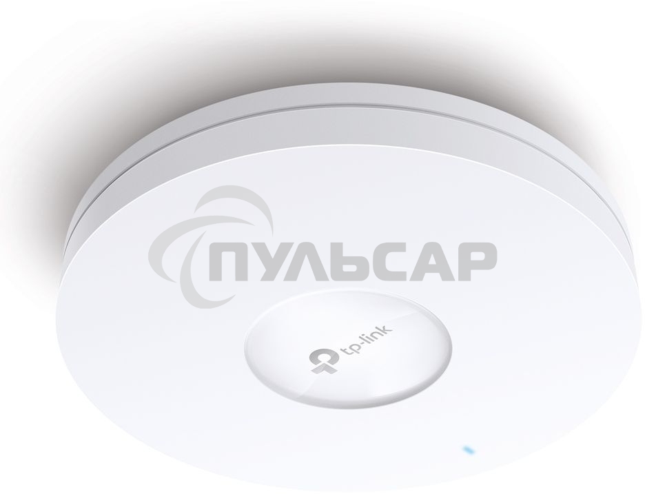 Точка доступа TP-Link 11AX dual-band ceiling access point, up to 1200 Mbit / s at 5 GHz and up to 574 Mbit / s at 2.4 GHz, 1 10/100/1000Mbps LAN port, support PoE 802.3at standard, support BSS coloring, Seamless Roaming, Mesh, Band Steering, Airtime Fairn