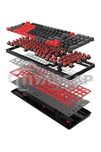 Клавиатура проводная A4Tech Bloody S98 (SPORTS RED) USB красный/черный