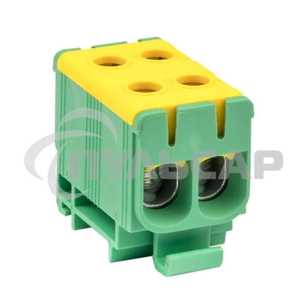 Клемма силовая вводная двойная КСВ 16-50 желто-зеленая EKF PROxima plc-kvs2-16-50-y-green EKF