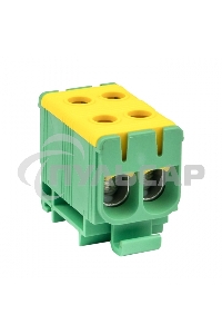 Клемма силовая вводная двойная КСВ 16-50 желто-зеленая EKF PROxima plc-kvs2-16-50-y-green EKF