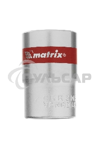 Головка торцевая Matrix, 18 мм, 6-гранная, CrV, под квадрат 1/2