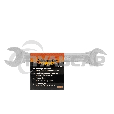 Ключ рожковый, 10 х 11 мм, хромированный Sparta