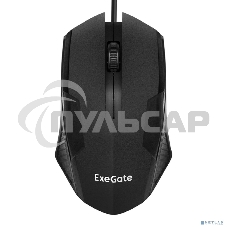 Мышь проводная ExeGate SH-9025L OEM черный, 1000 dpi, USB, кнопки - 3