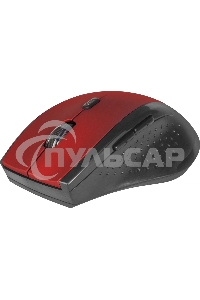 Мышь беспроводная Defender Accura MM-365 красный, 1600 dpi, радиоканал, USB, кнопки - 6