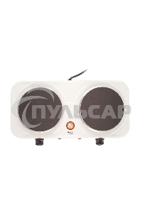 Плита электрическая Centek CT-1507 белый, конфорок 2 электрических, 42 см x 5 см x 22 см