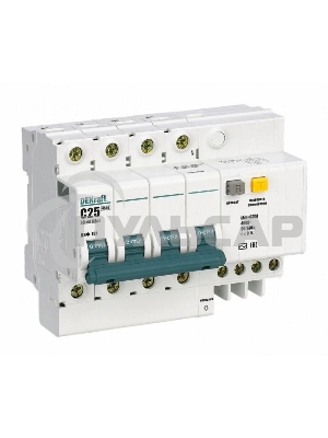 Выключатель автоматический дифференциального тока Dekraft 4п C 25А 30мА тип AC 4.5кА ДИФ-101 6.5мод DeKraft 15022DEK