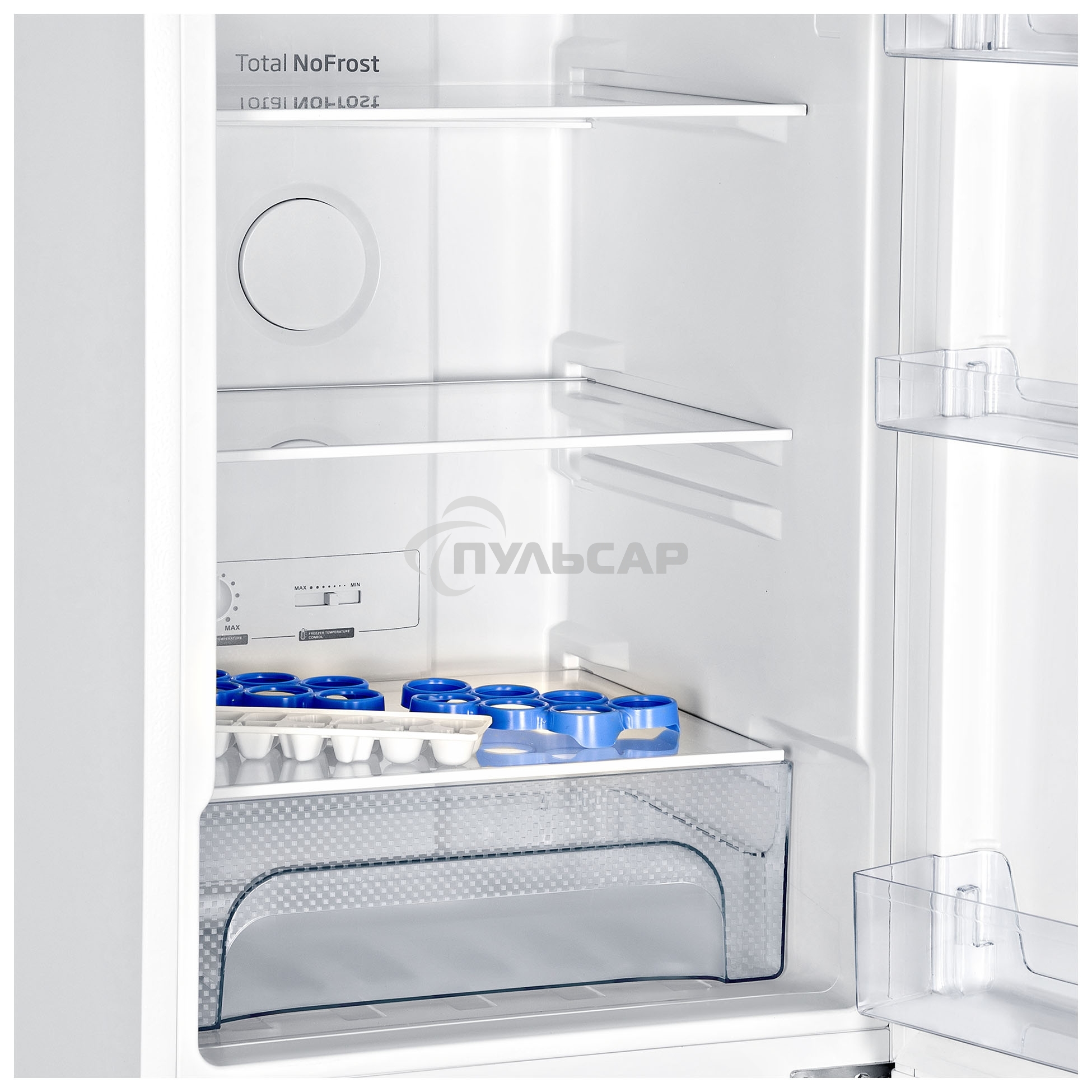 Холодильник Hyundai CC2056FWT белый двухкамерный 129/64л морозилка снизу