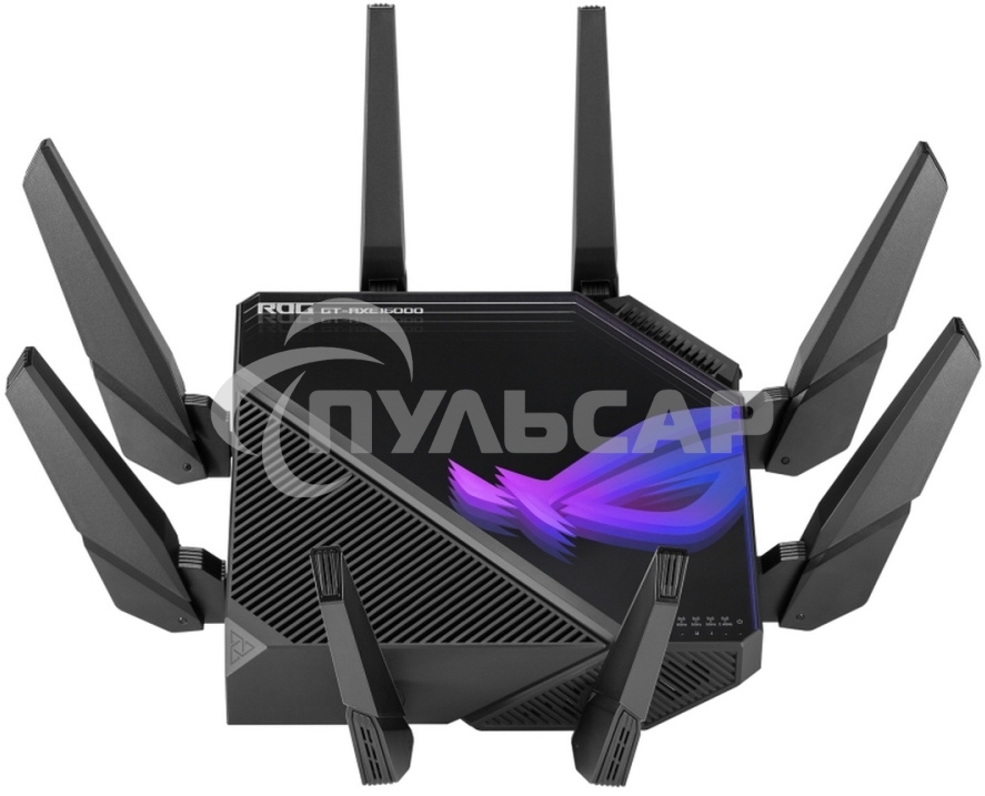 Роутер ASUS ROG GT-AXE16000 802.11 a/b/g/n/ac/ax до 1148 + 4804Мбит/c, 2,4 + 5 гГц, 8 антенн, USB, GbT LAN ; 90IG06W0-MU2A10
