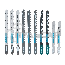 Набор полотен GROSS для электролобзика универсальный, 10шт., DIY, пластиковый кейс 78295