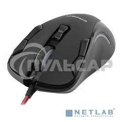 Мышь проводная Crown Gaming CMXG-804 черный, 2000 dpi, USB, кнопки - 9