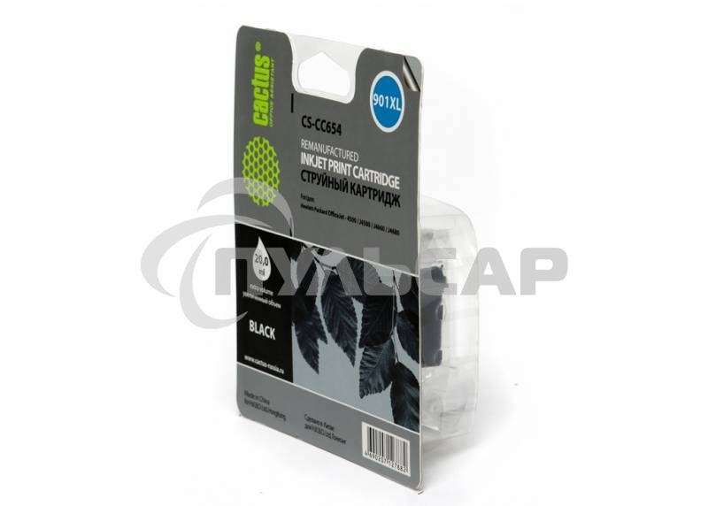 Картридж струйный Cactus CS-CC654 черный для №901 HP OfficeJet-4500/J4580/J4660/J4680 (18ml)