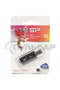 Флешка USB 32 Gb Silicon Power Ultima U02 (SP032 GbUF2U02V1K), USB 2.0, черный