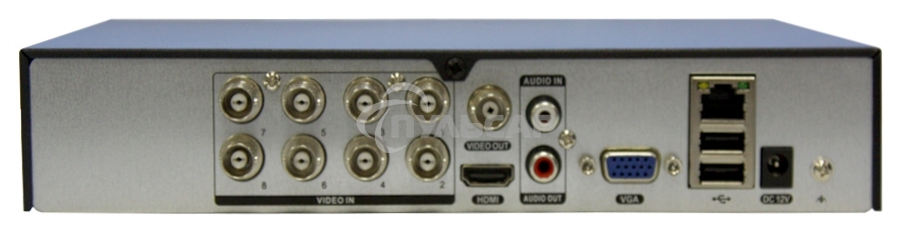 Видеорегистратор 8 канальный 5 в 1 регистратор: запись 8кан 5Mп Lite*12к/с; 1080P*15к/с; 720P*25к/с; Н.264/H.265/H265+; HDMI, VGA, SATA*1 (до 8TB HDD), 2 USB; Аудио 1/1; Смарт функции записи и воспроизведения; Поддерж