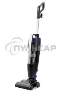 Пылесос вертикальный паровой Kitfort KT-575-1 черный, питание питание от сети, 1600 Вт, уборка влажная/паром/сухая, пылесборник 1.1 л