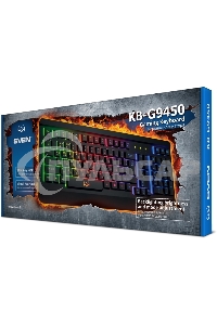 Клавиатура проводная игровая SVEN KB-G9450 (104кл., мет. корпус, 12 Fn функций, подсветка)