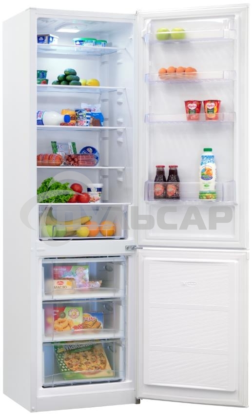 Холодильник Nordfrost NRB 134 W белый двухкамерный 238/100л морозилка снизу, капельная система