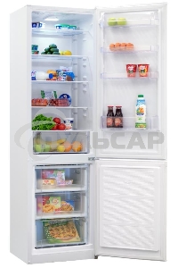 Холодильник Nordfrost NRB 134 W белый двухкамерный 238/100л морозилка снизу, капельная система