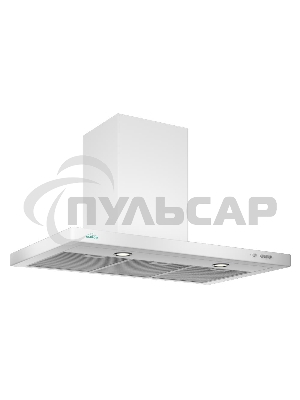 Вытяжка каминная Elikor Квадра 90П-650-К3Д белый, 90 см, 650 куб. м/ч, 56 дБ