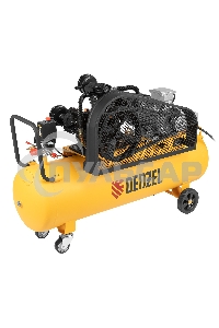 Компрессор воздушный рем. привод BCW3000-T/100, 3,0 кВт, 100 литров, 520 л/минDenzel