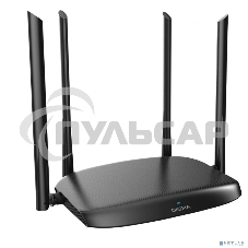 Роутер беспроводной Digma DWR-AC1202 AC1200 10/100/1000BASE-TX черный