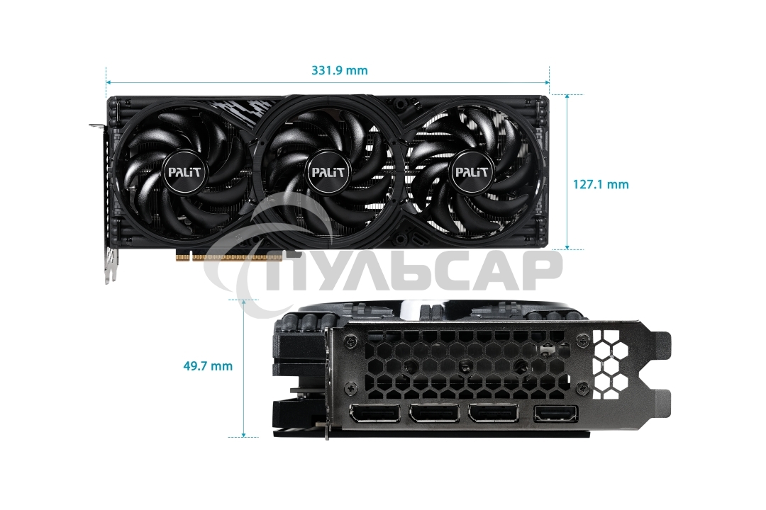 Видеокарта Palit PA-RTX 5070 GAMINGPRO-S 12Gb RTX 5070 12Gb 192bit GDDR7 2325/28000 HDMIx1 DPx3 HDCP Ret