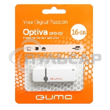 Флешка USB 2.0 QUMO 16 Gb Optiva 02 White QM16GUD-OP2-белый