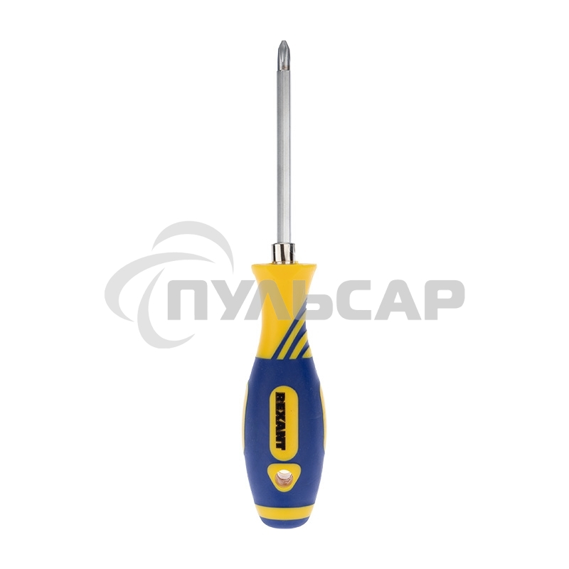 Отвертка комбинированная, двухсторонний стержень 120 мм (Крестовая PH 2, Шлицевая SL 6 мм), двухкомпонентная рукоятка 12-4741 Rexant