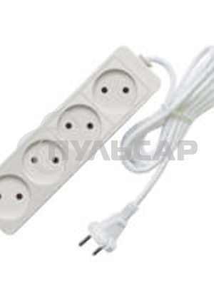 Удлинитель 4х5м без заземл. 10А IP20 2.2кВт Союз 481S-1405