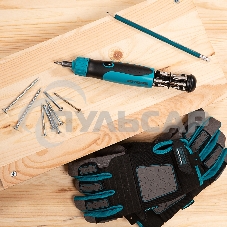 Отвертка реверсивная, механизм SmartPush, 12 шт., S2 Gross