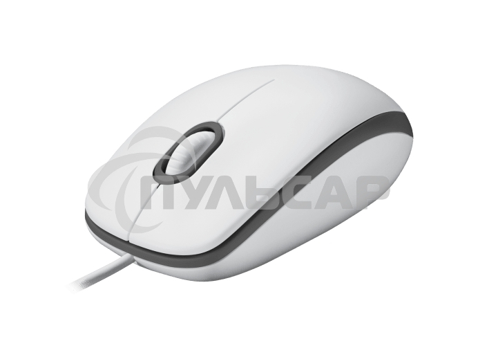 Мышь проводная Logitech M100 белый, 1000 dpi, USB, кнопки - 3