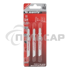 Полотна для электролобзика Matrix по дереву, 3 шт., 50 х 1,2мм, HCS, EU- хвостовик