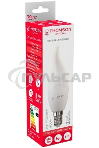 Лампа светодиодная Hiper THOMSON LED TAIL CANDLE 6W 480Lm E14 3000K TH-B2025