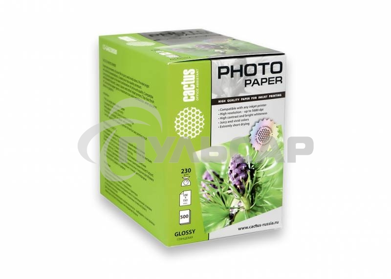 Фотобумага Cactus CS-GA6230500 глянцевая A6 230 г/м2 500 листов