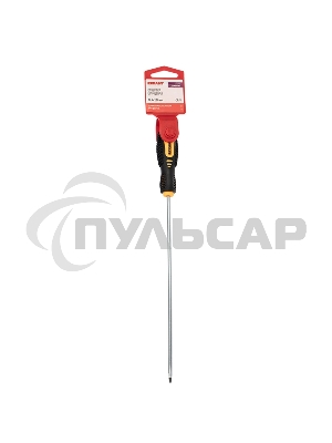 Отвертка шлицевая SL 4х200 мм, двухкомпонентная рукоятка Rexant