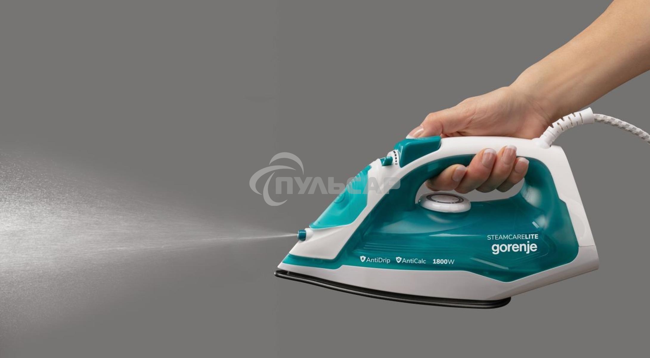 Утюг Gorenje SIH1800TQC 1800Вт зеленый/белый